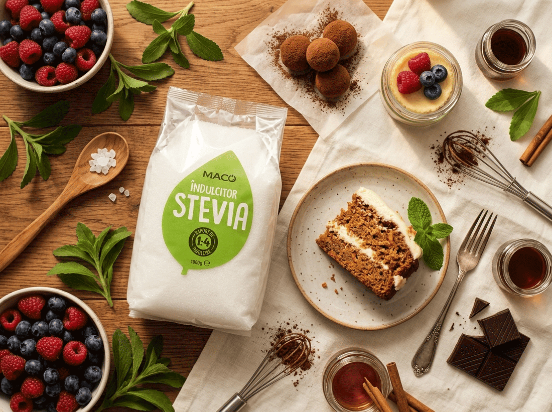 5 rețete delicioase cu stevia — desert sănătos fără zahăr adăugat